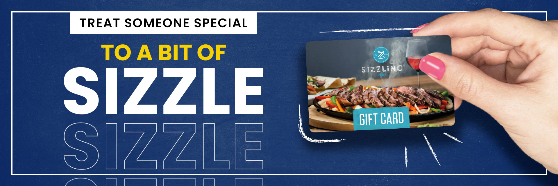 Sizzling Pubs Gift Card at Acorn in Wirral
